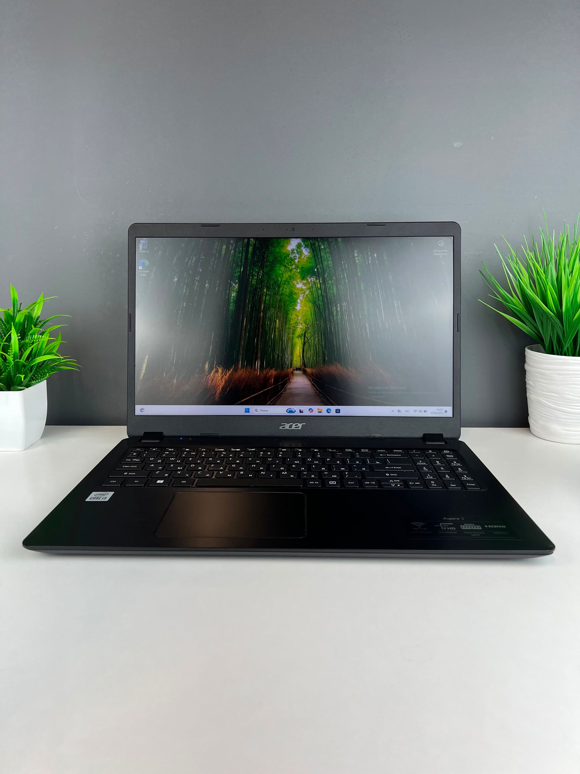 Ноутбук Acer core i3/10-пок  Intel Core i3  10-поколение  ядер 8 GB 128 GB 16 дюймов