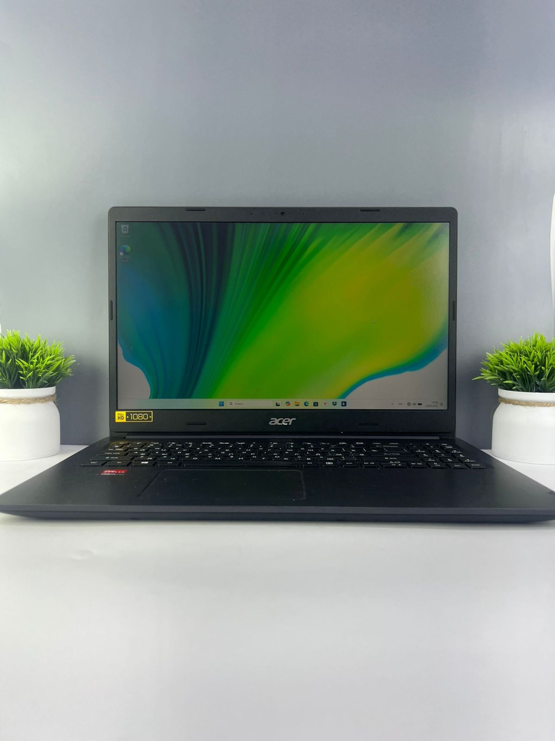 Ноутбук Acer Для работы и учебы AMD Ryzen 7 7-поколение ядер 4 GB 512 GB 15 дюймов