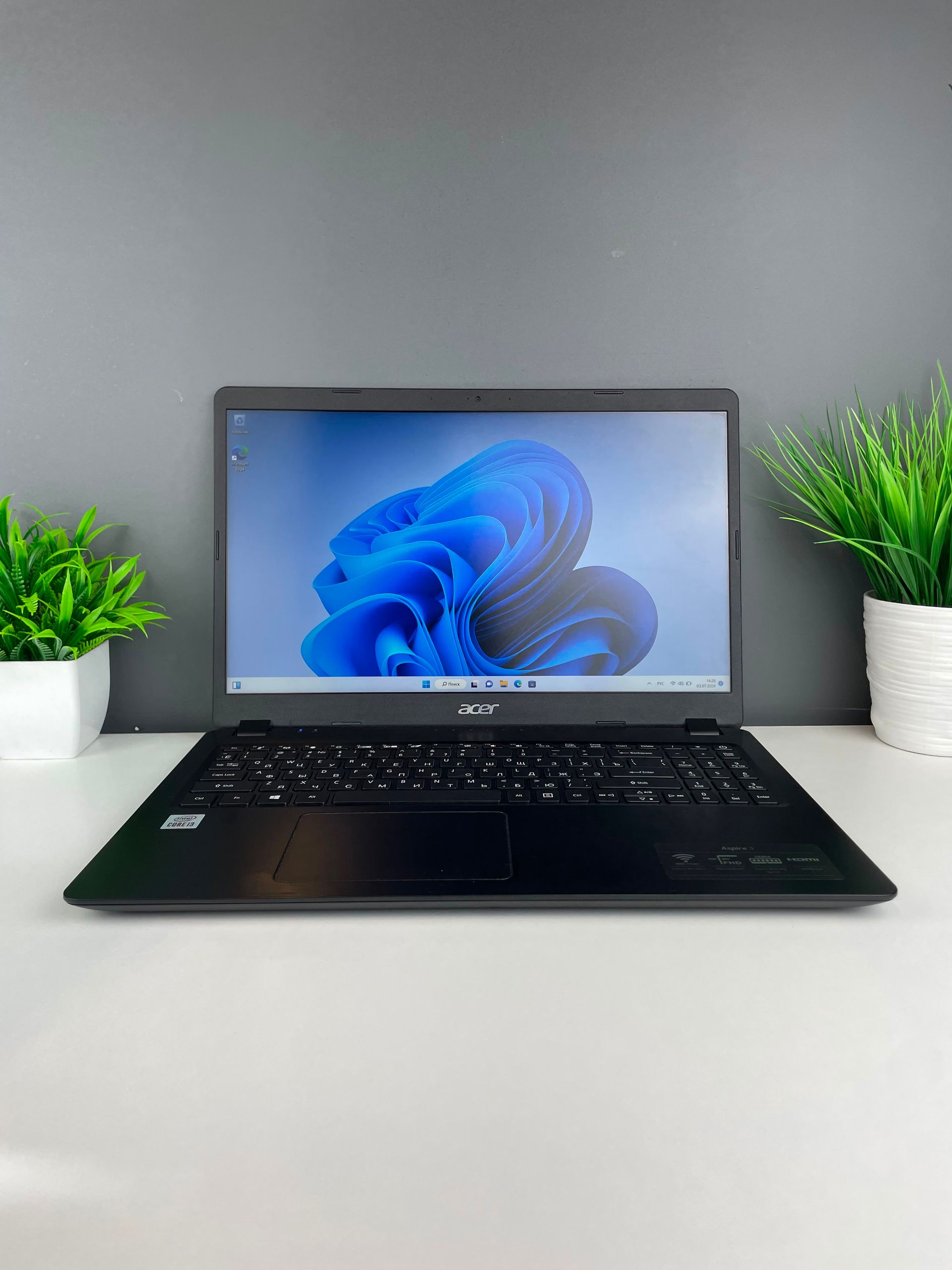 Ноутбук Acer core i3/10-пок  Intel Core i3  10-поколение  ядер 8 GB 256 GB 14 дюймов