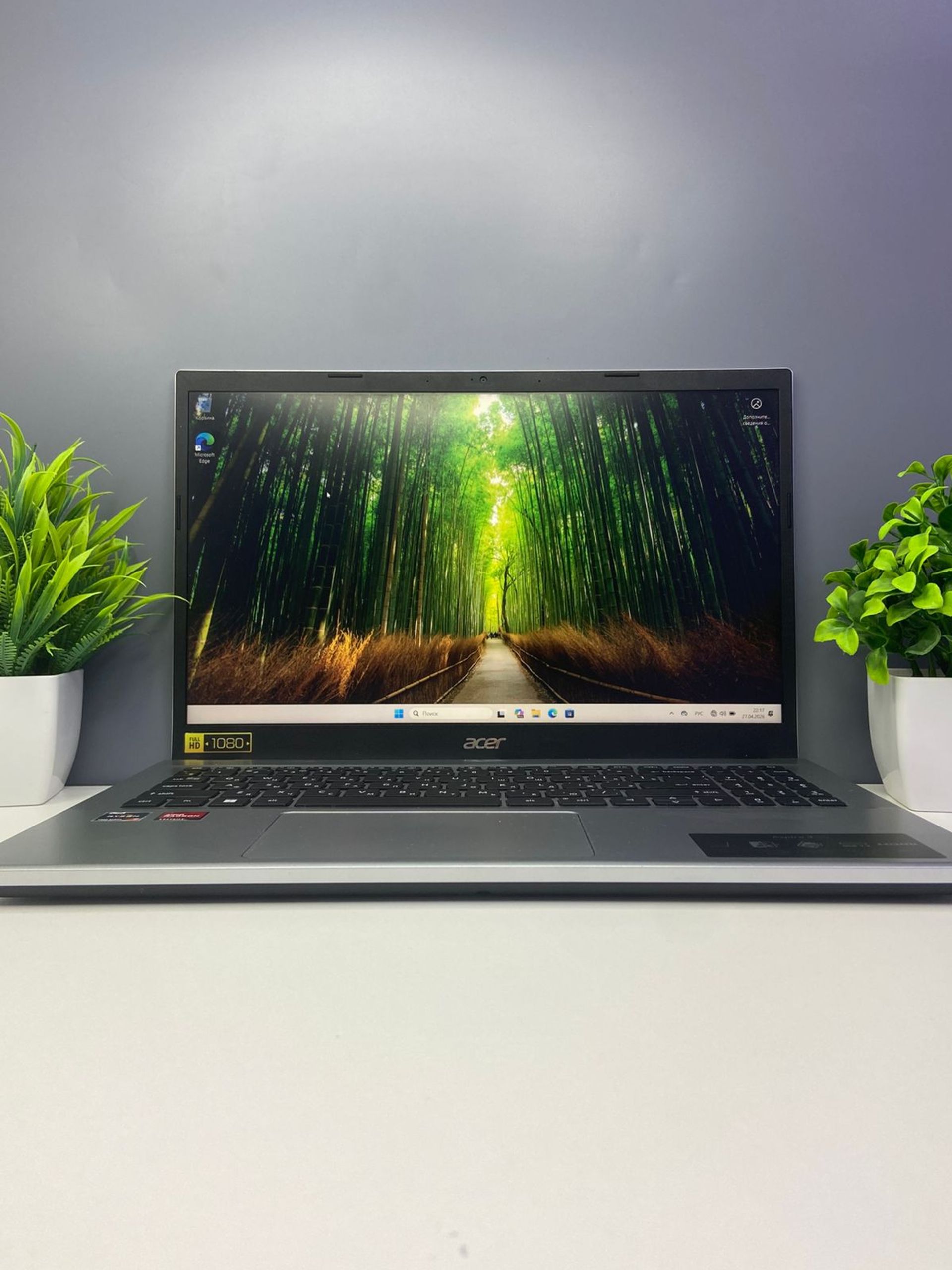 Ноутбук Acer Для работы и учебы AMD Ryzen 7 5-поколение ядер 16 GB 512 GB 16 дюймов