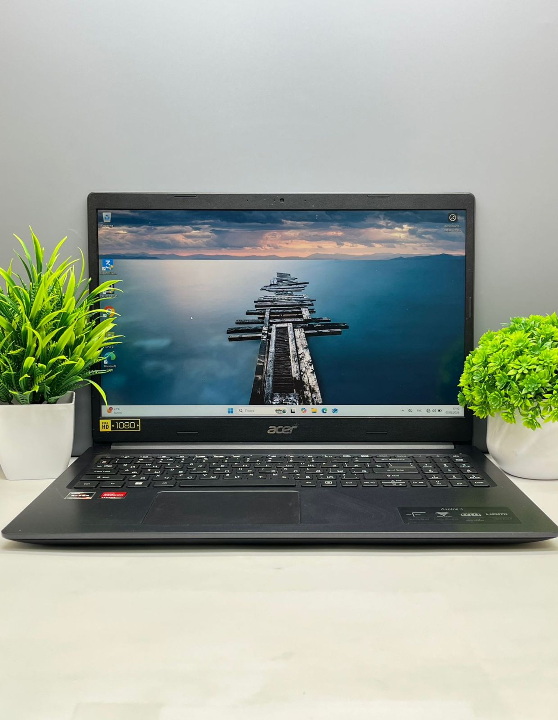 Ноутбук Acer ryzen 5 (5-е поколение) 2023 (6 ядер / 12 потоков) AMD Ryzen 5 5-поколение ядер 8 GB 256 GB 256 GB 16 дюймов