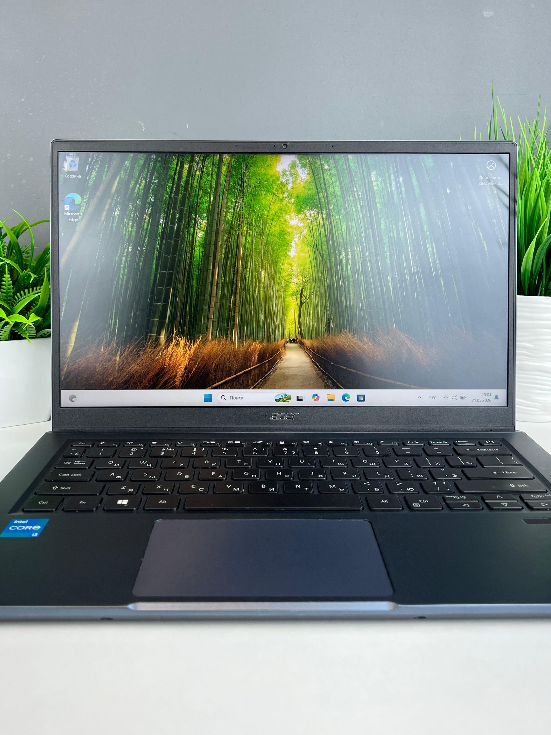 Ноутбук Asus core i3/11-пок  Intel Core i3  11-поколение  ядер 8 GB 256 GB 13 дюймов