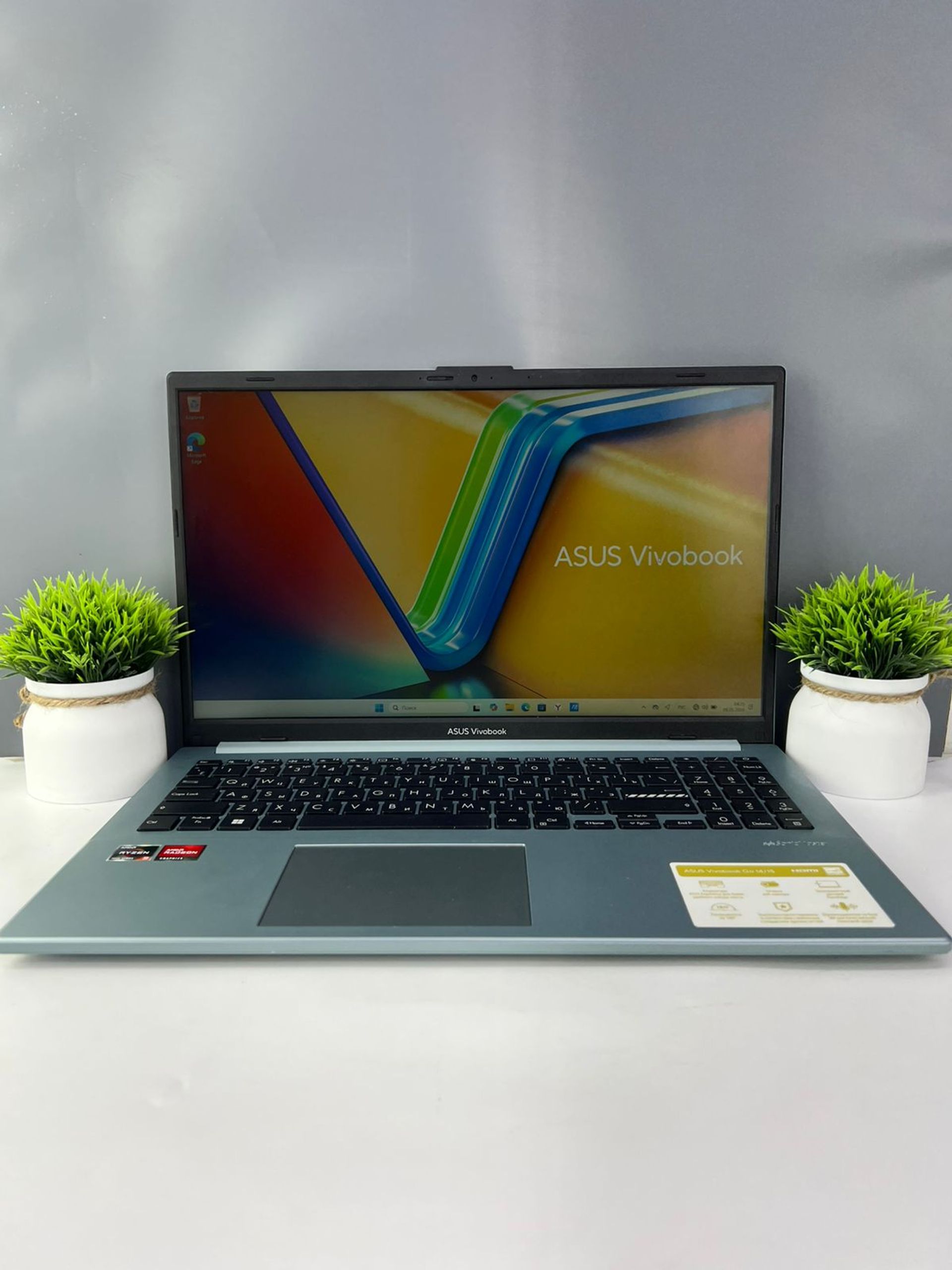 Ноутбук Asus ryzen 3 (5-е поколение) 2023-2024 (4 ядер / 8 потоков) AMD Ryzen 3 5-поколение ядер 8 GB 512 GB 16 дюймов