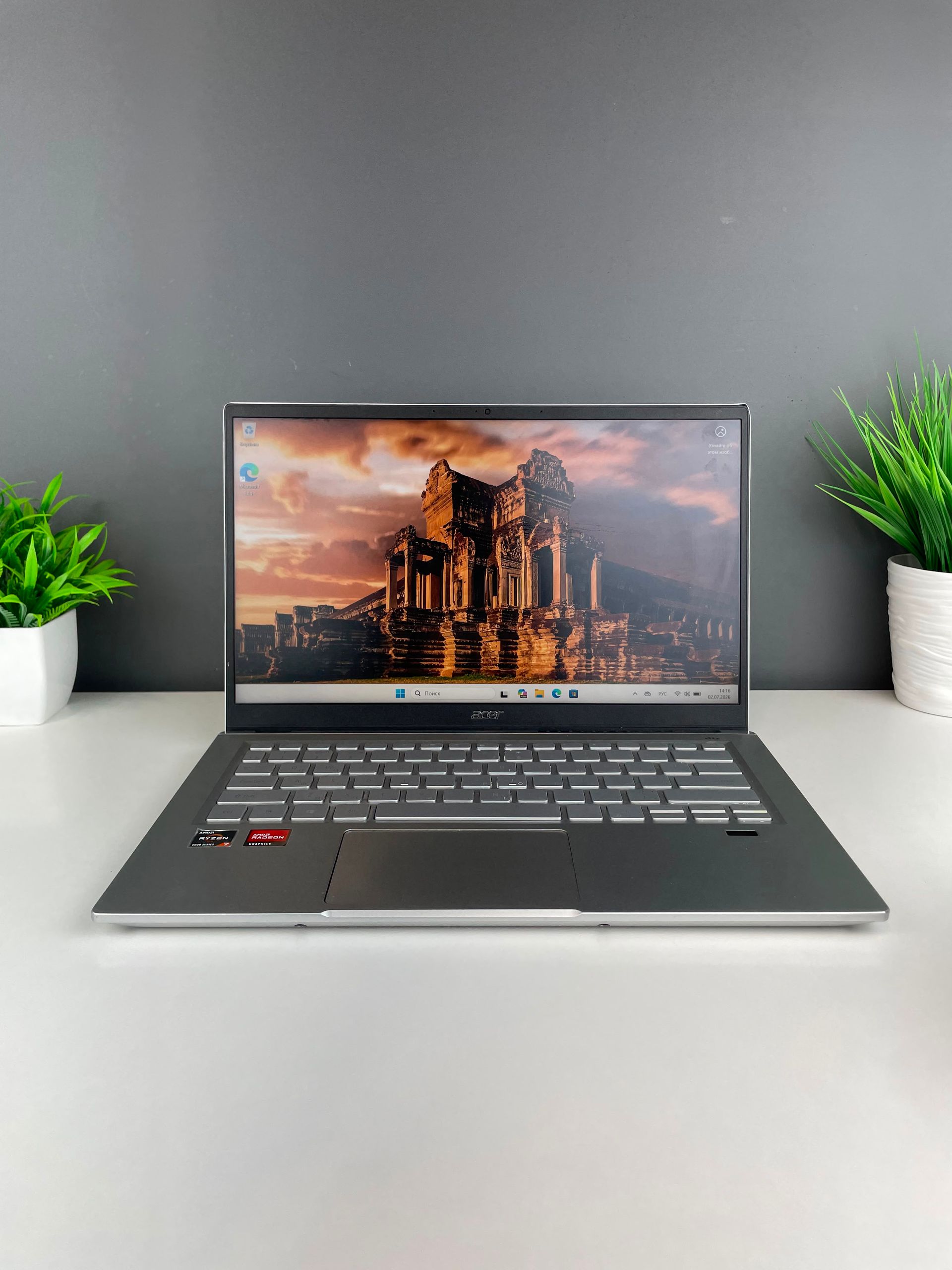 Ноутбук Acer ryzen 7 (5-е поколение) 2023 (8 ядер / 16 потоков) AMD Ryzen 7 5-поколение ядер 16 GB 512 GB 15 дюймов