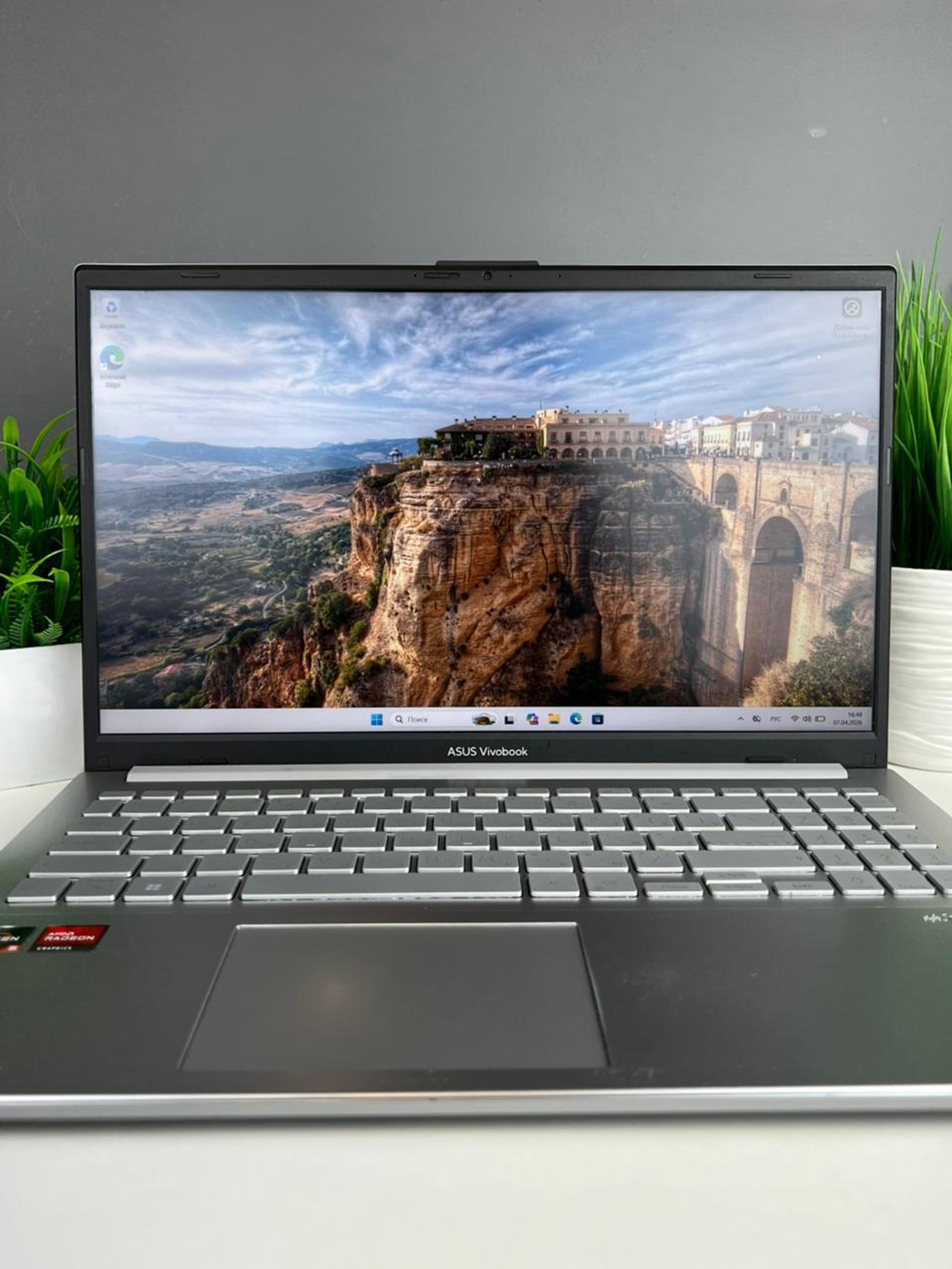 Ноутбук Asus Для работы и учебы AMD Ryzen 5 5-поколение ядер 8 GB 500 GB 15 дюймов