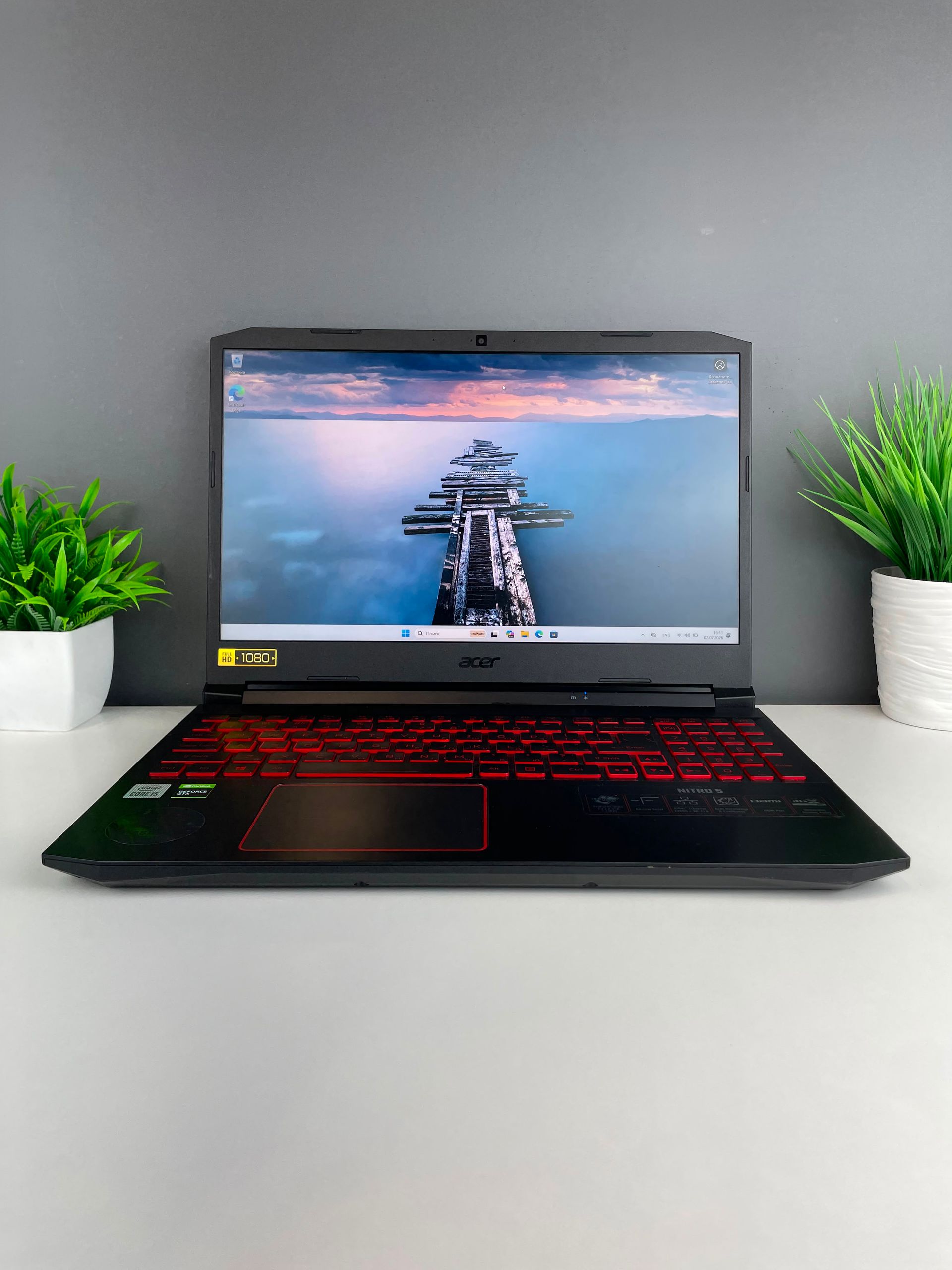 Ноутбук Acer core i5/10 пок  Intel Core i5  10-поколение  ядер 16 GB 500 GB 16 дюймов