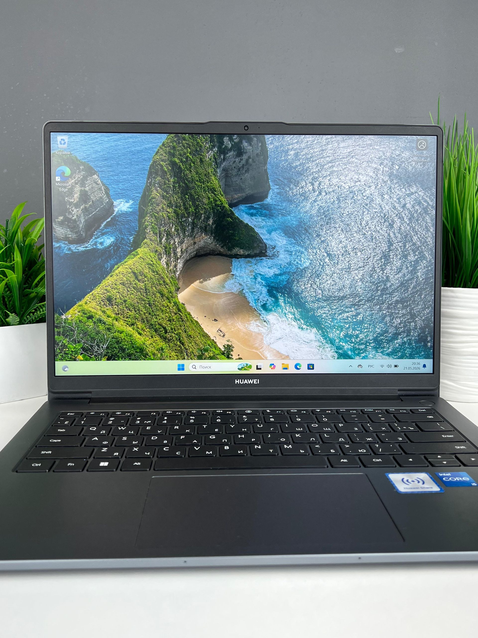 Ноутбук Huawei  core i5/12 пок  Intel Core i5  12-поколение  ядер 16 GB 500 GB 13 дюймов