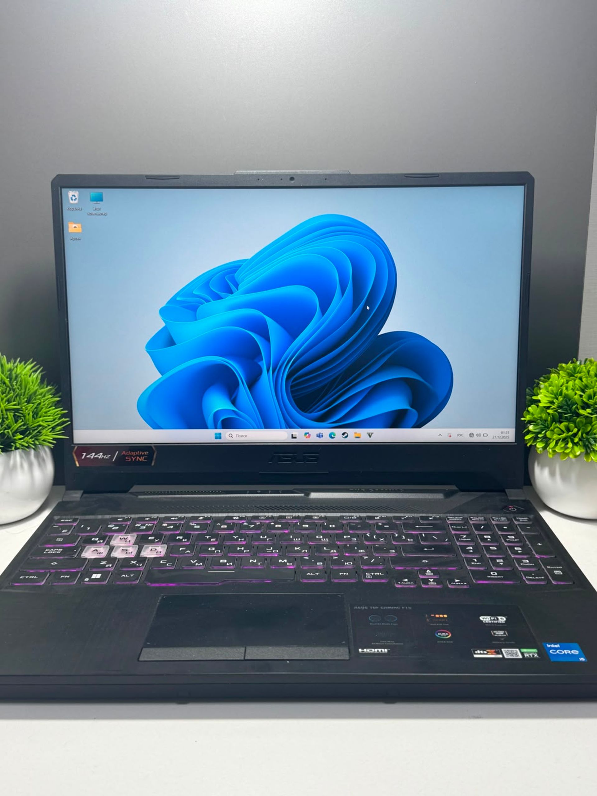 Ноутбук Asus Tuf Gaming F15  Intel Core i5  11-поколение  ядер 16 GB 500 GB 15 дюймов