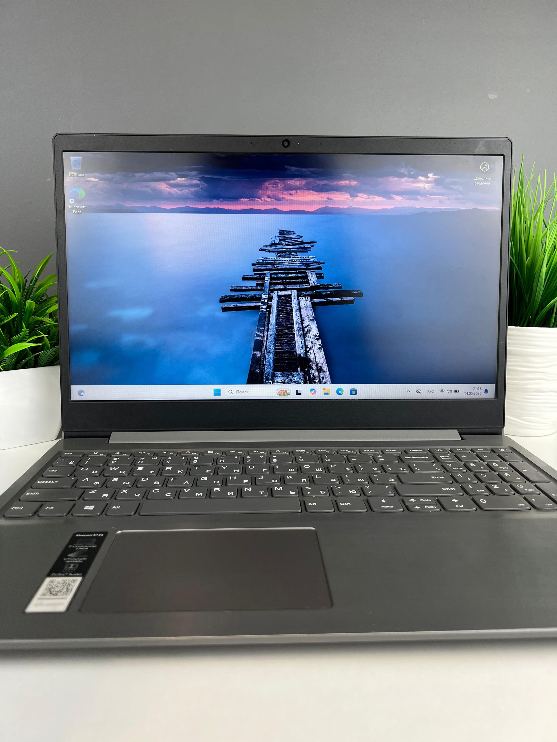 Ноутбук Lenovo core i3/10-пок  Intel Core i3  10-поколение  ядер 8 GB 256 GB 15 дюймов